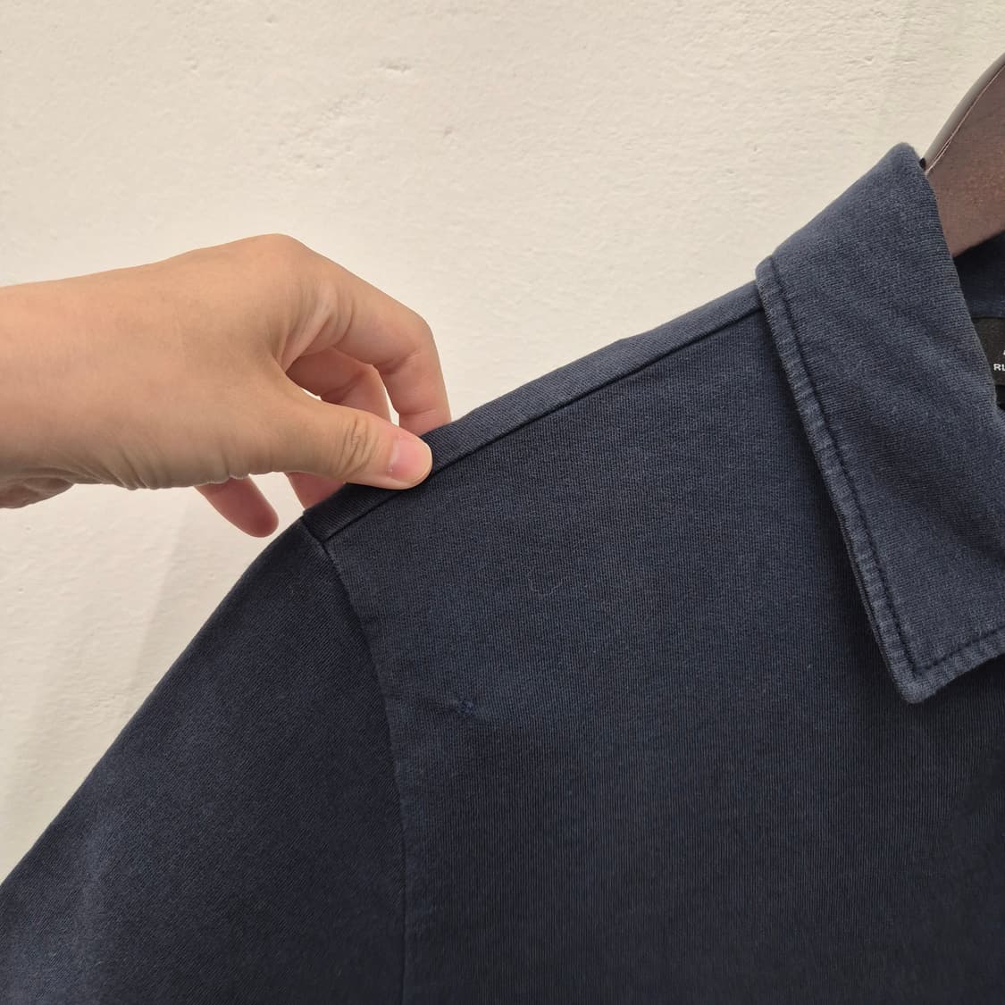 A.P.C. 반팔 카라티 네이비 S 상품이미지4