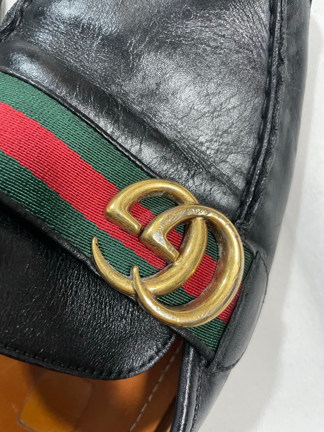 구찌 GG 웹디테일 스퀘어토 로퍼 상품이미지3