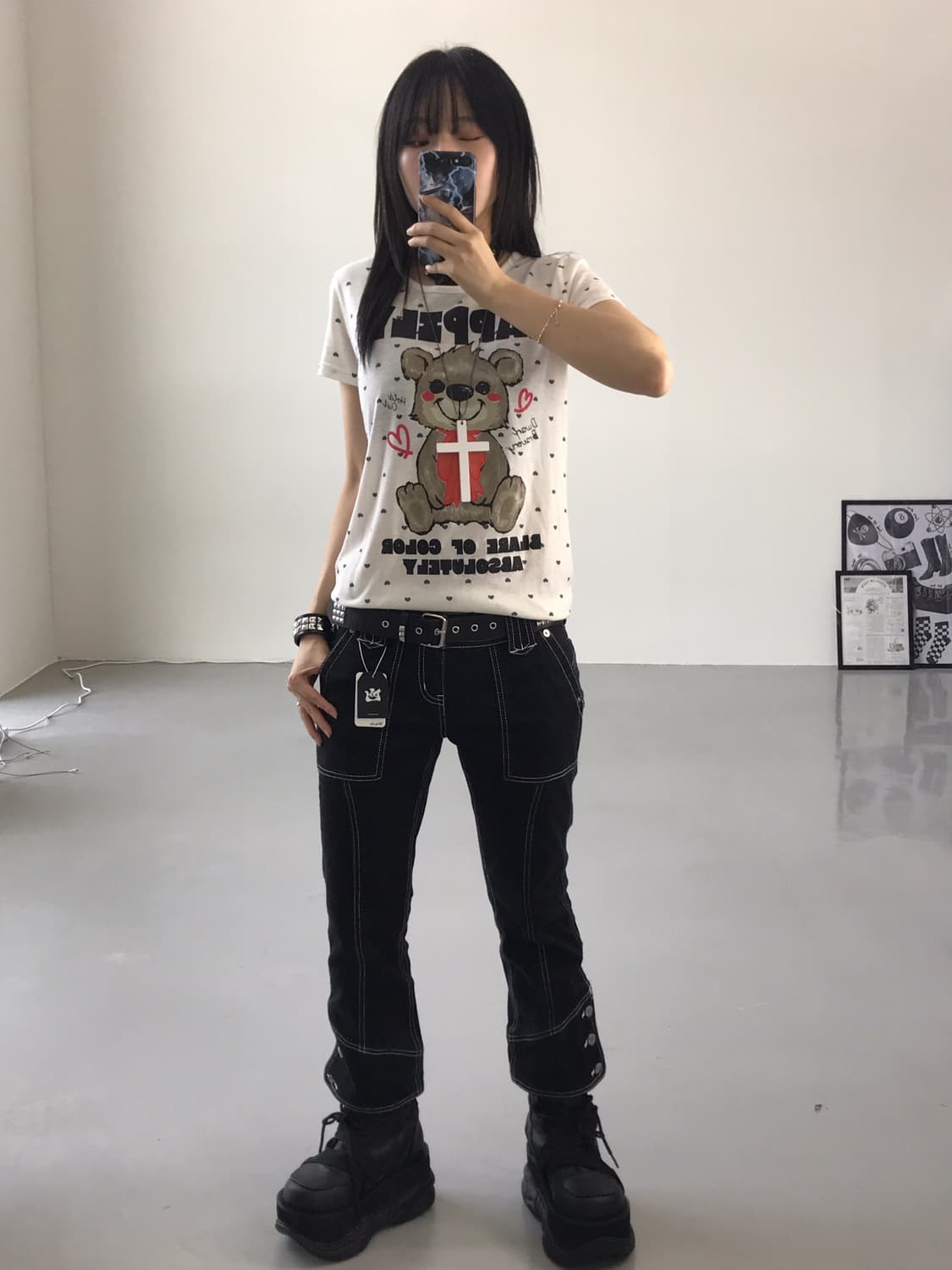 Colza Kitsch Bear Short Sleeve T-Shirts 상품이미지2