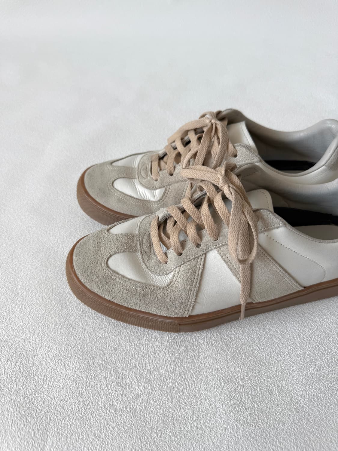 [255]Pre owned 레더&스웨이드 독일군 스니커즈 상품이미지7