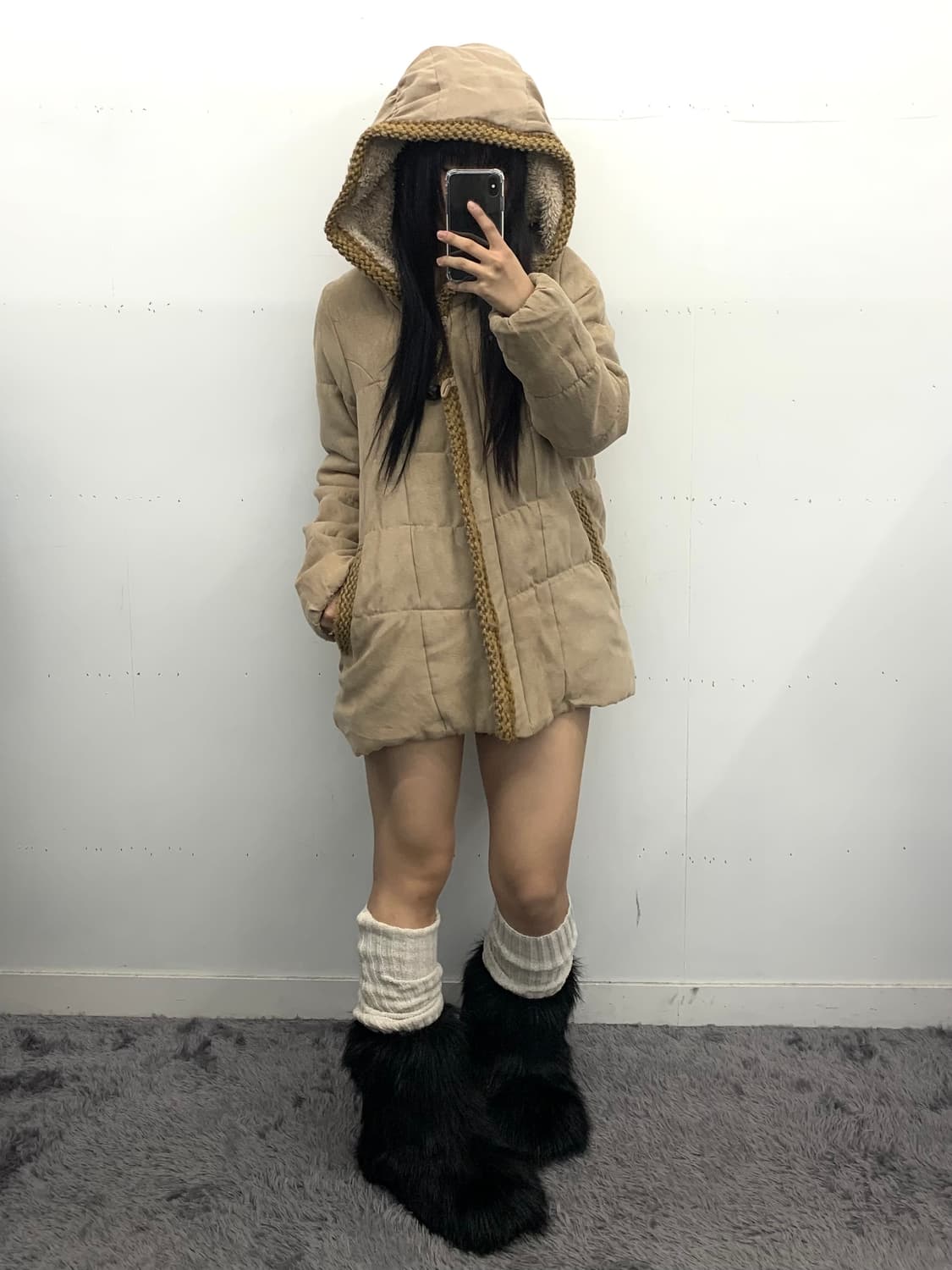 스웨이드 모리 에스닉 파카 상품이미지1