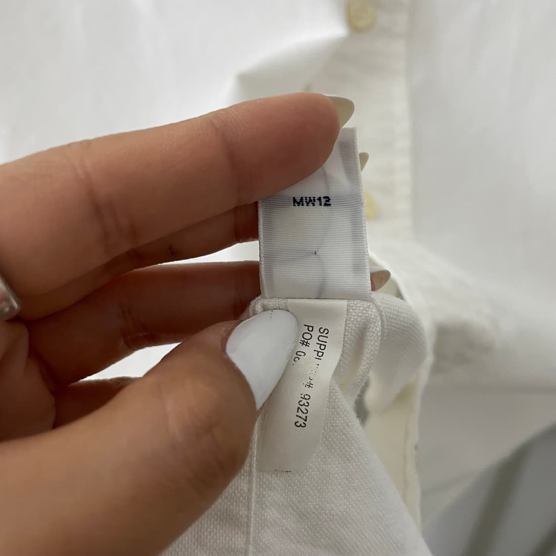 폴로 화이트 코튼 셔츠 상품이미지8