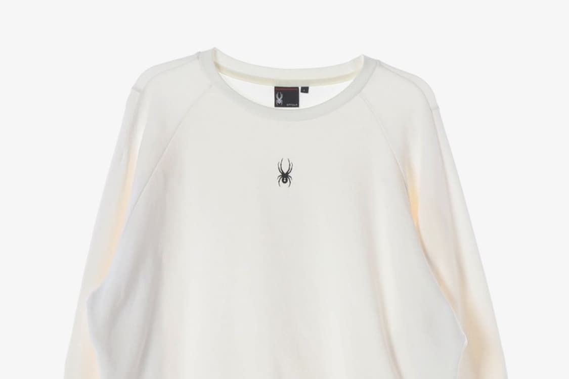 스파이더 센터 거미 자수 로고 화이트 맨투맨 L 상품이미지3