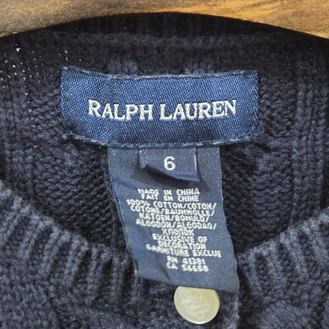 폴로랄프로렌 걸즈 케이블 니트 가디건 6  상품이미지3