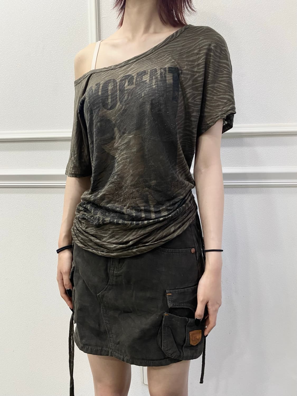 [BLUE STRIVE]2000s Girl Print shirring o 상품이미지6