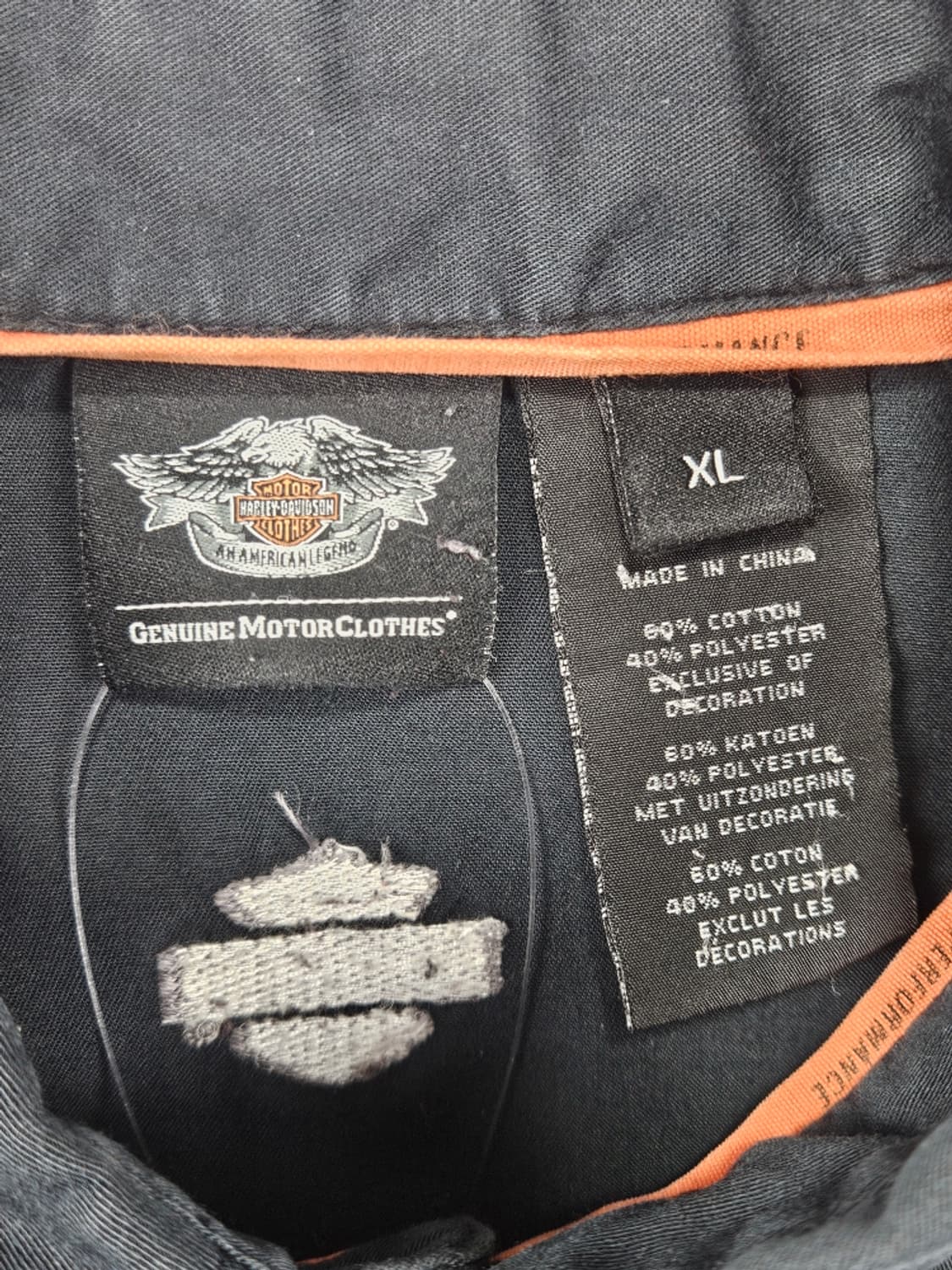 할리데이비슨 바이커 반팔 셔츠 크롭커스텀 ( XL ) / 11811 상품이미지9