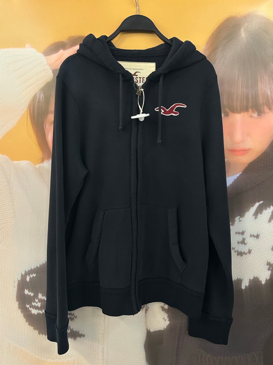 HOLLISTER 홀리스터 블랙 후드집업 상품이미지1