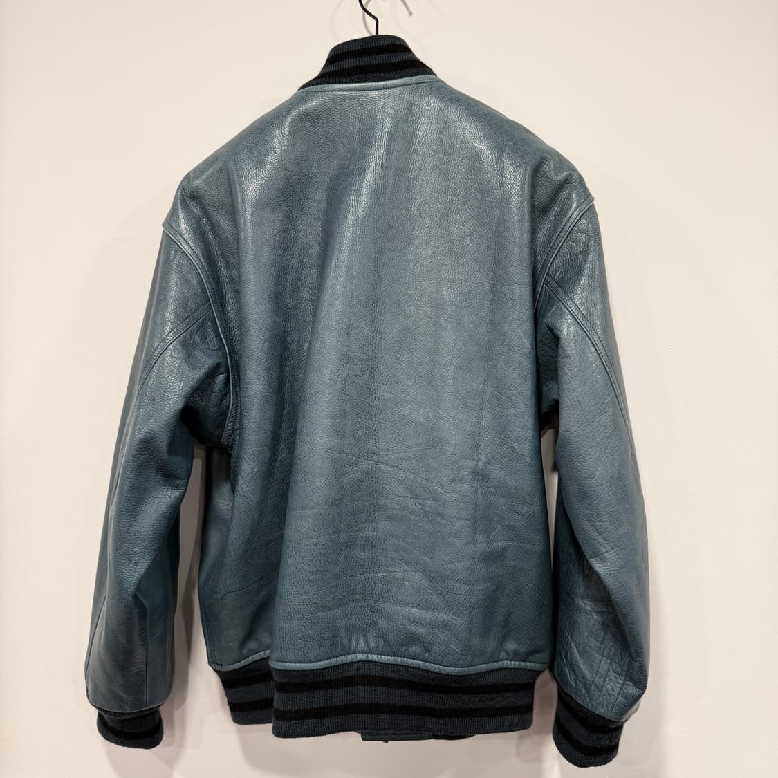 와코마리아 바시티 레더 자켓  상품이미지2