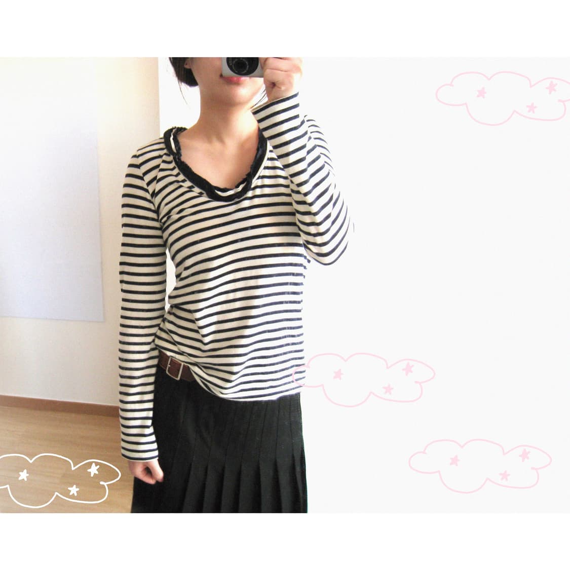 Sacai Luck, 사카이 프릴 웨이비 티셔츠 ♬ 상품이미지3