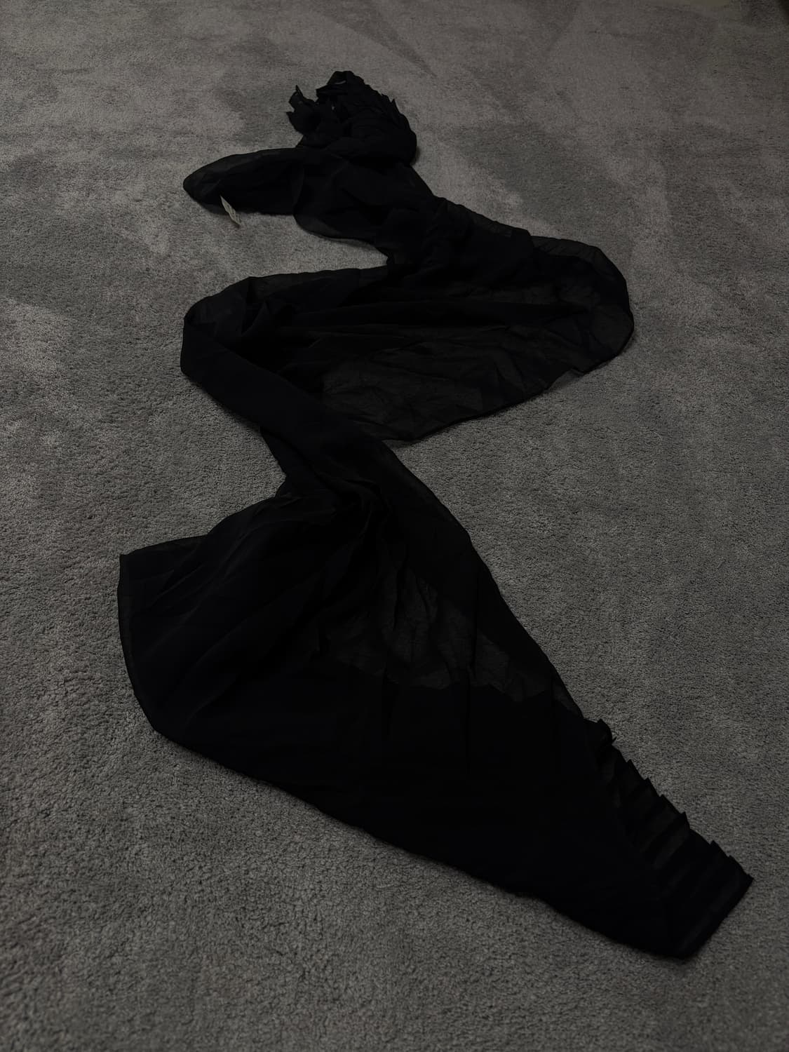 Vintage punk vkei mood silky scarf 상품이미지1