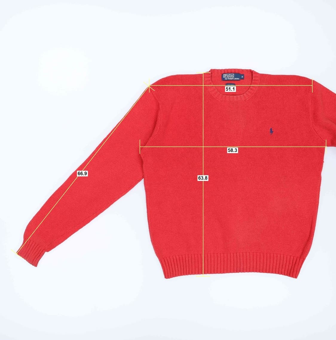 [M] 폴로 랄프로렌 빈티지 코튼 크루넥 니트 스웨터 3815 상품이미지8