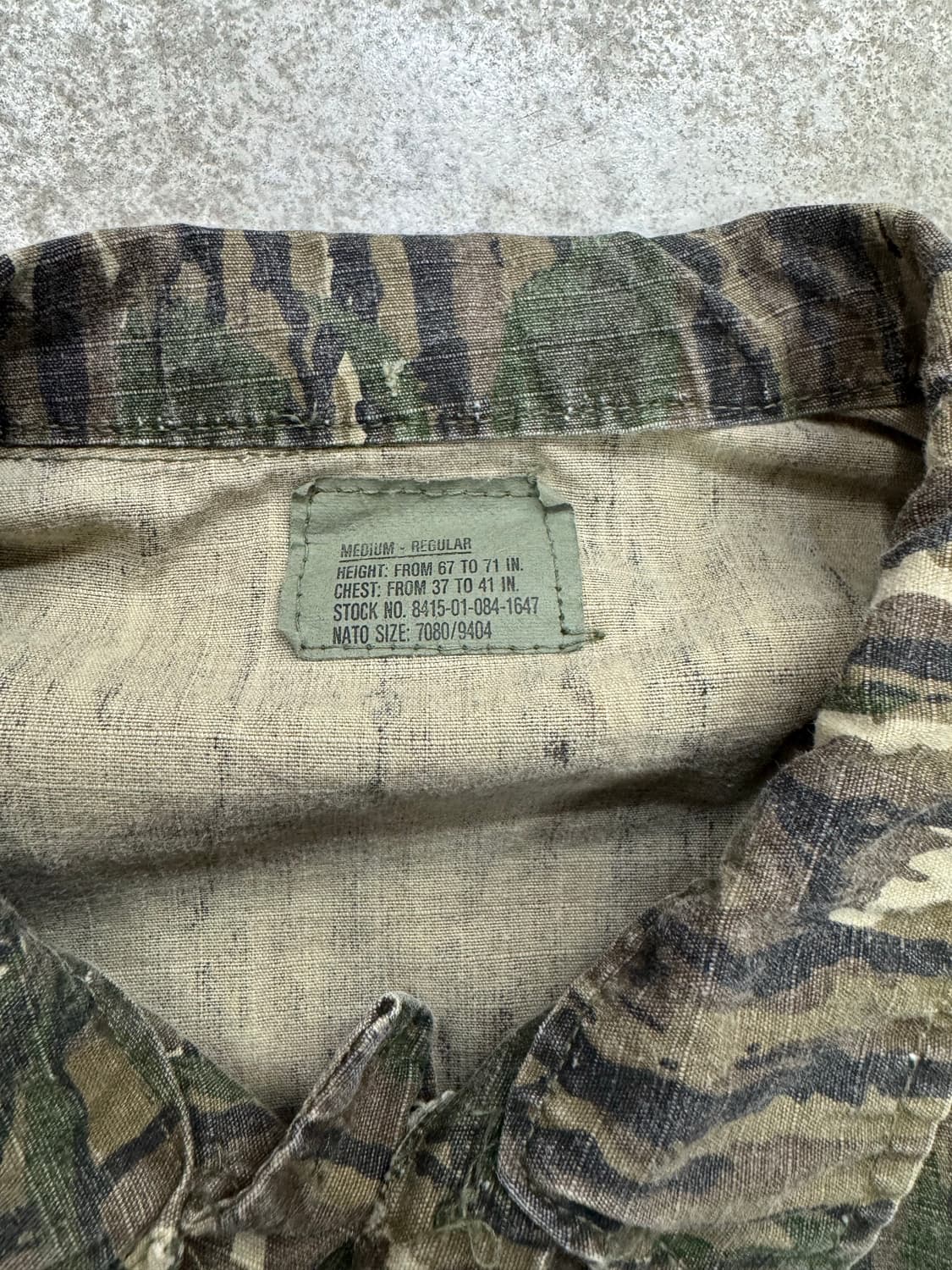 80s 리얼트리 립스탑 BDU  필드자켓 상품이미지3