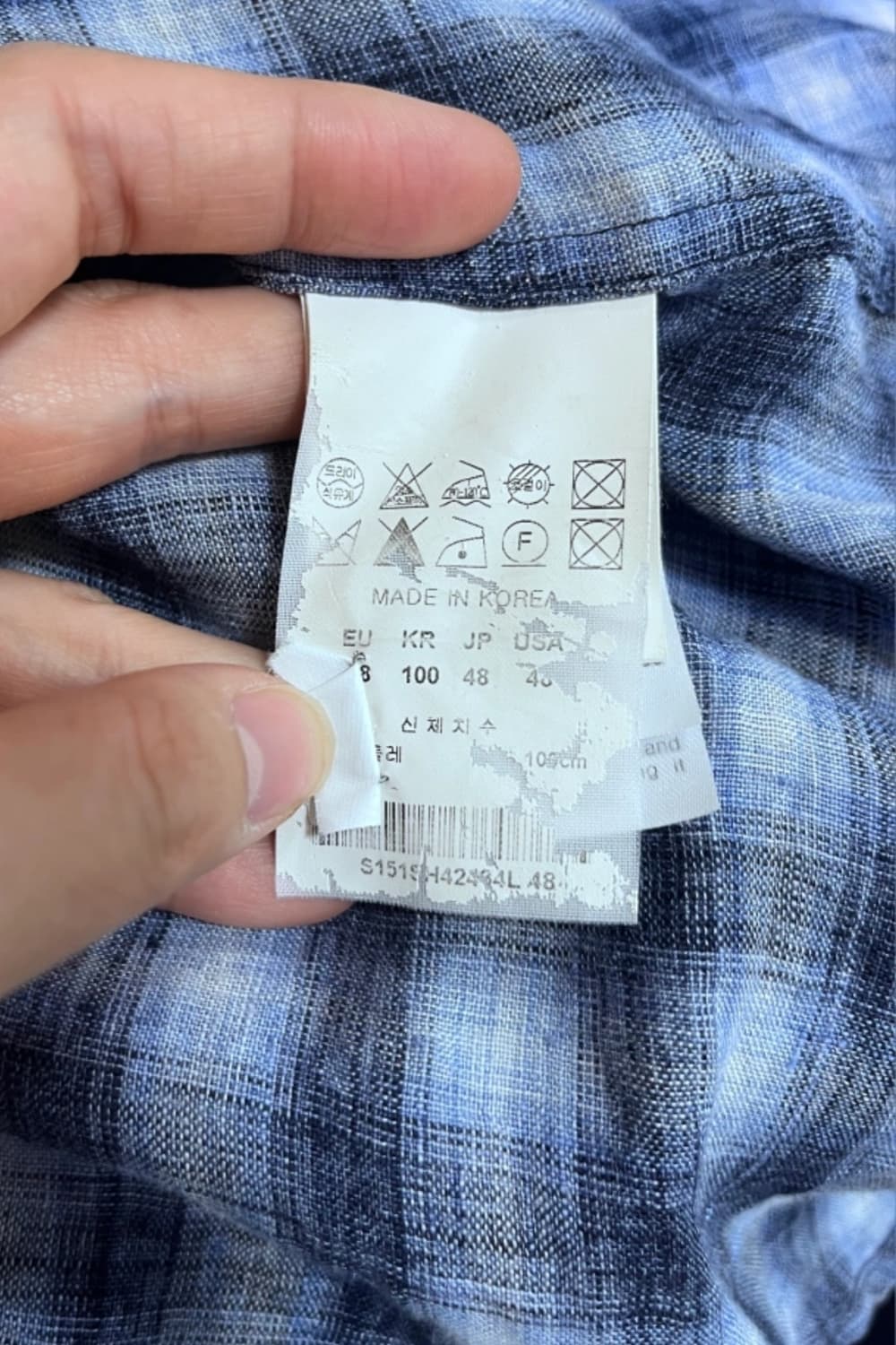 솔리드옴므 남성 체크린넨셔츠
 상품이미지6