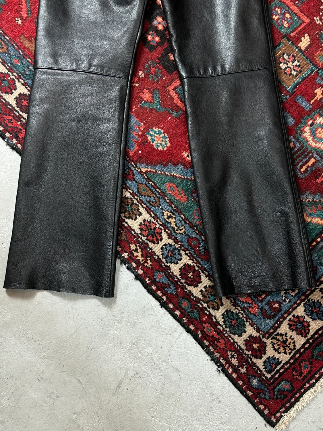 리얼 레더 부츠컷 팬츠 플레어진 크롬하츠st 상품이미지8