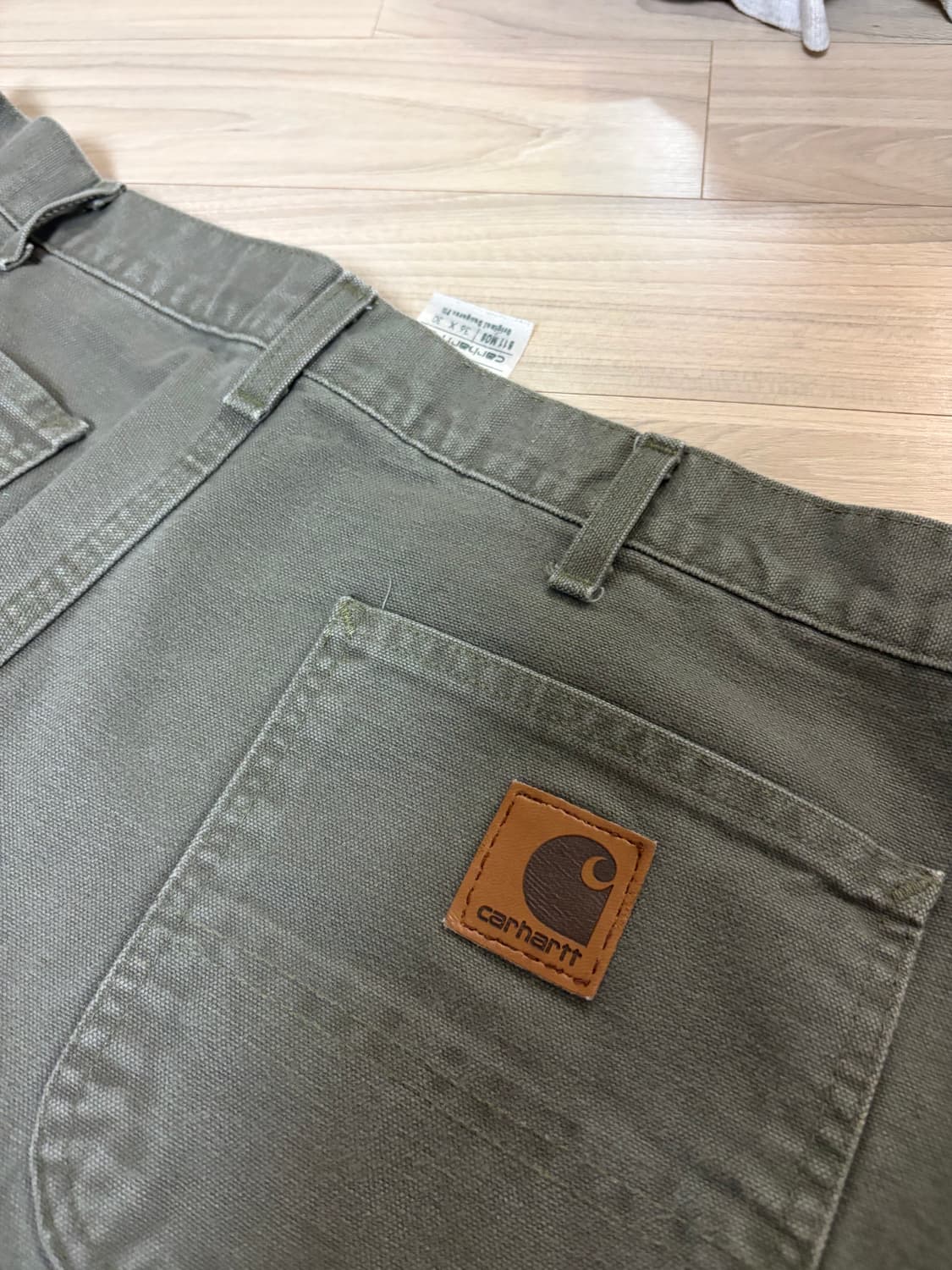 vintage 칼하트 빈티지 싱글니 워크팬츠 카펜터 모스 carhartt 상품이미지3