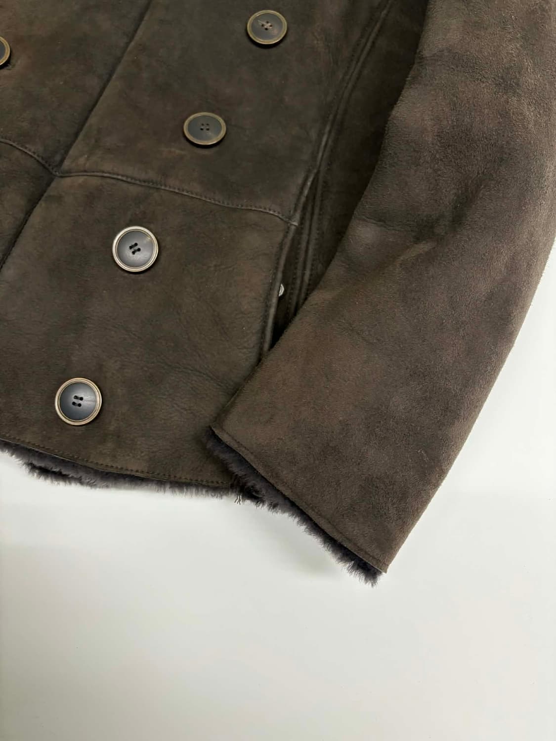 조르지오 아르마니 브레스티드 양가죽 무스탕 자켓 상품이미지6