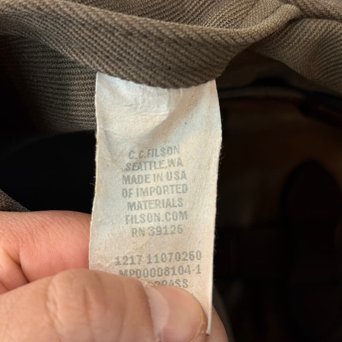필슨 260 USA 토트백 오터그린 상품이미지4