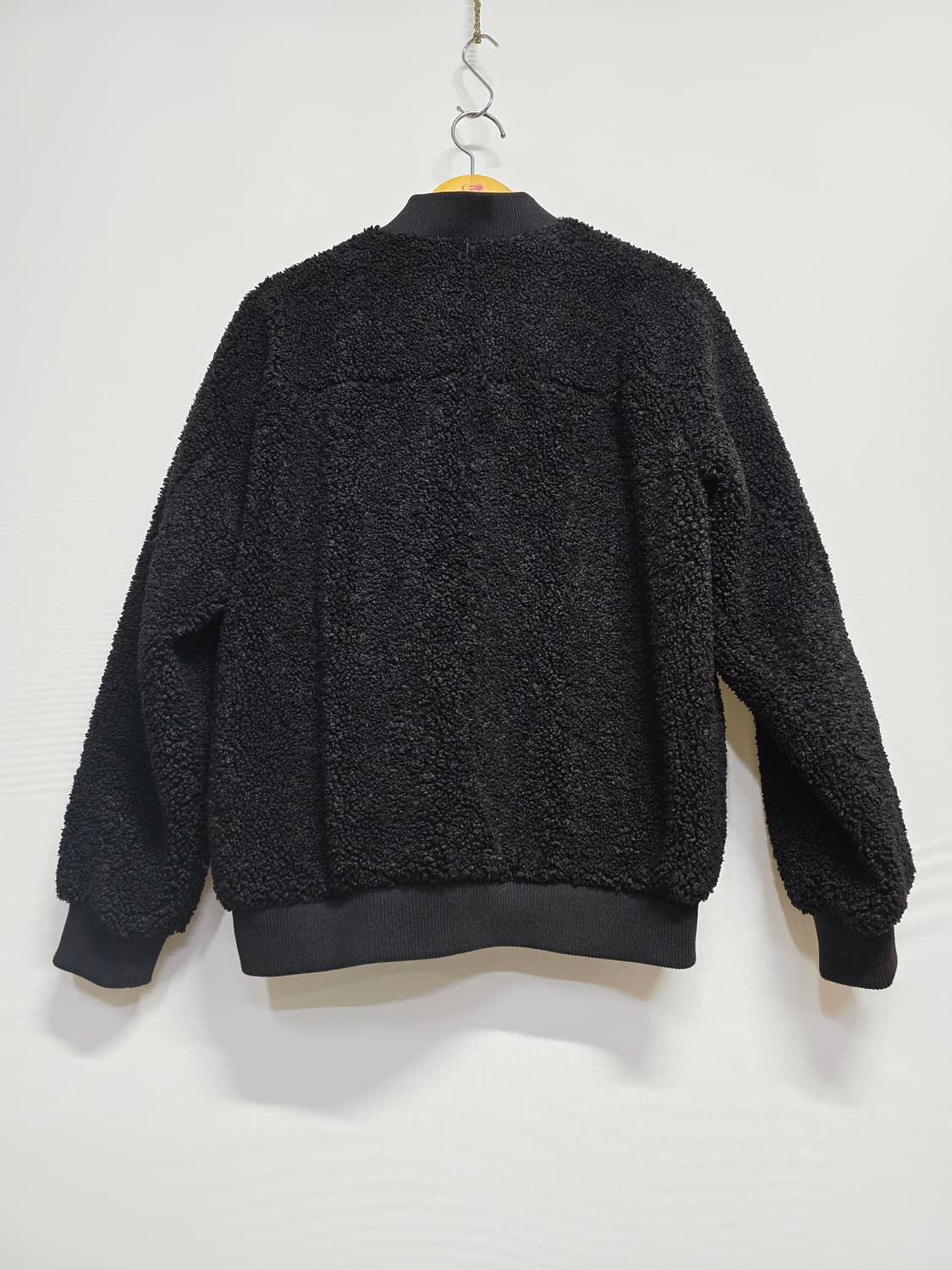 게스 블랙 뽀글이 플리스 집업 상품이미지5