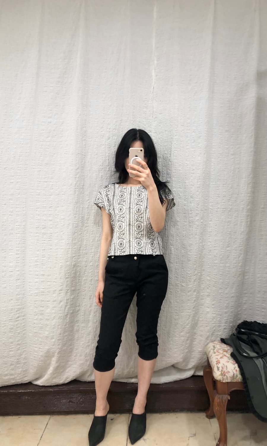 Pattern summer blouse 상품이미지4