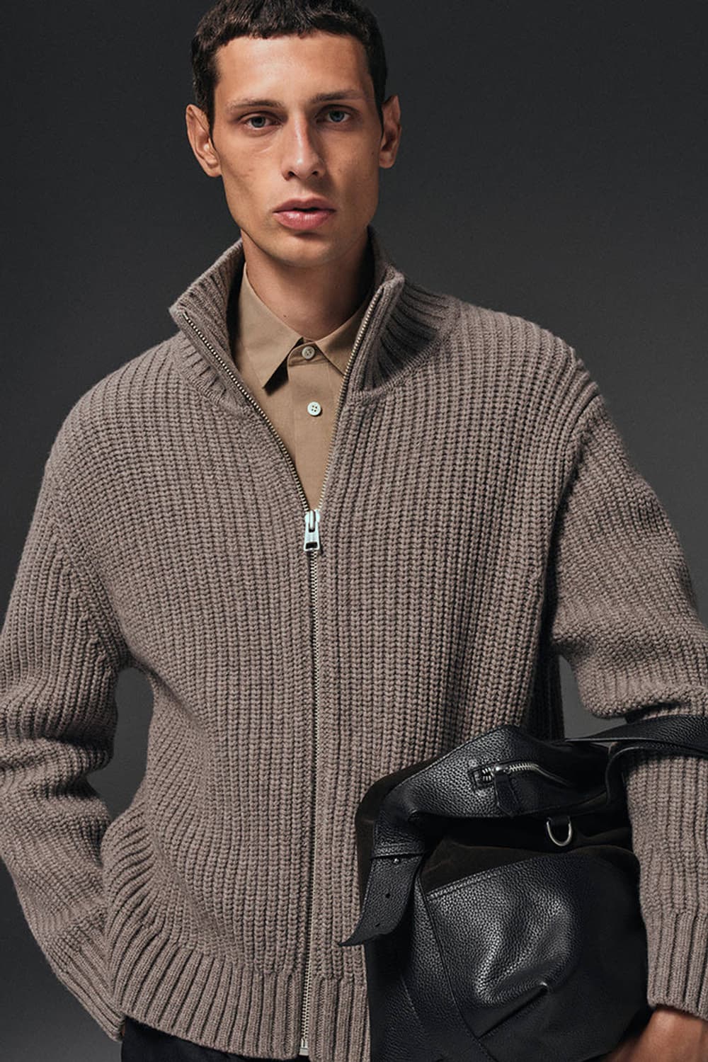 COS 퍼널넥 니티드 울 재킷(정가25) 상품이미지3