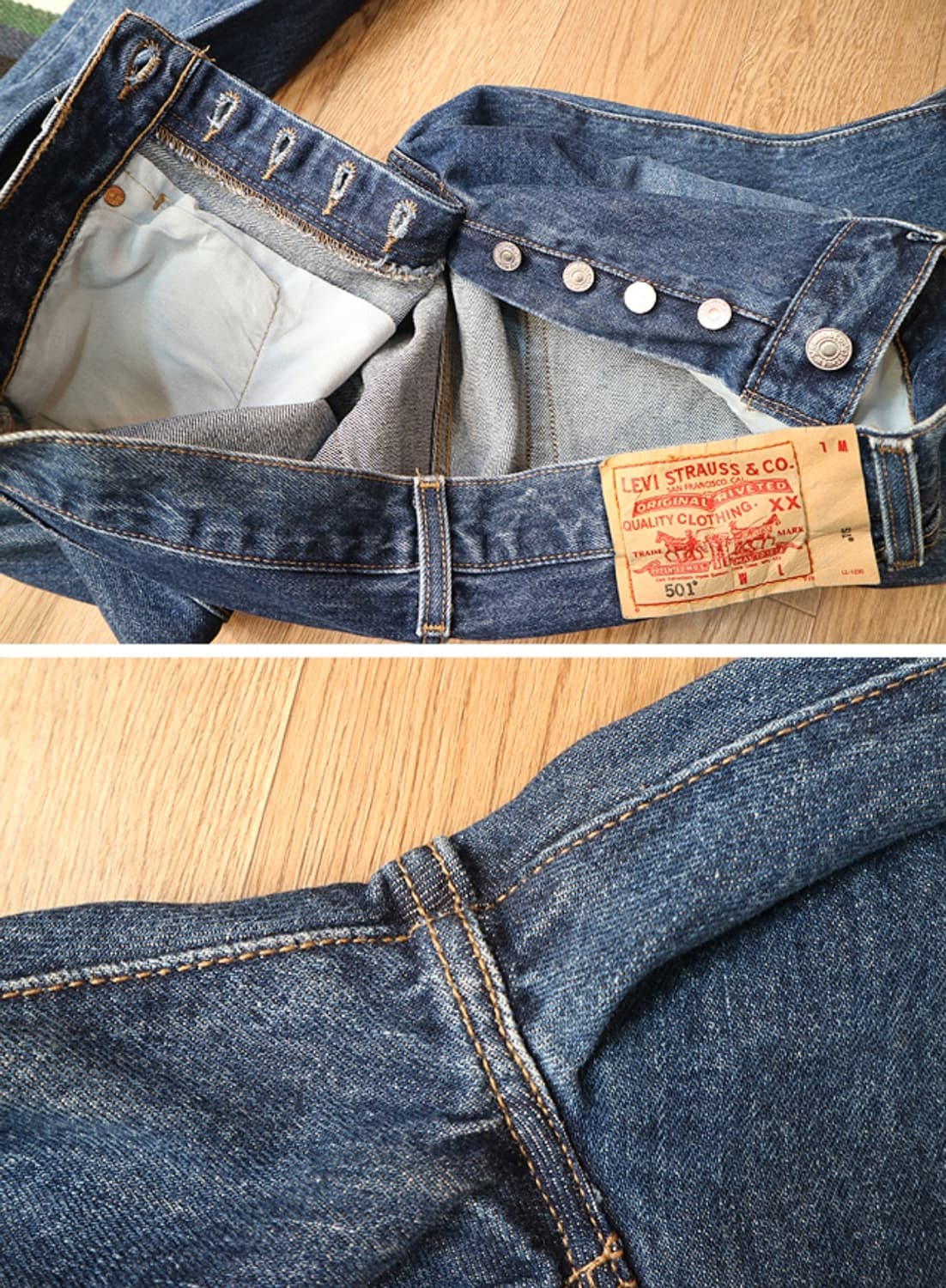 미국판 04s levis 15 501-0186 블랭크텝 튼튼한 데님팬츠  상품이미지7