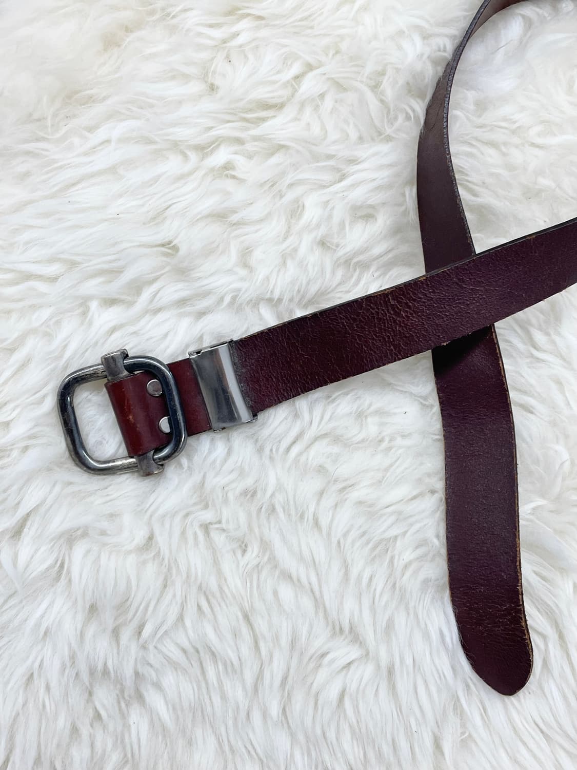 리얼레더 통가죽 볼드 버클 벨트 상품이미지5