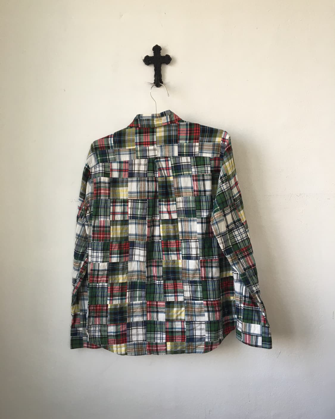 check pattern patch point shirt 상품이미지3