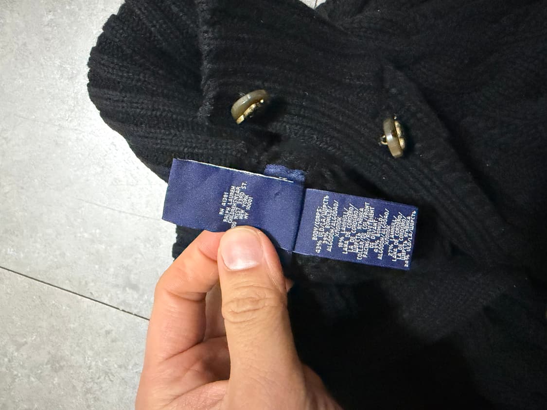 랄프로렌 폴로 주니어  빈티지 코튼  니트 가디건 자켓 44size   상품이미지2