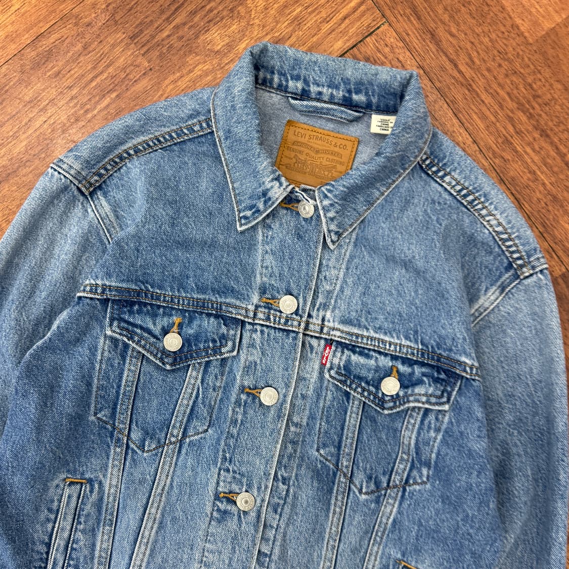 여성용 M 리바이스 프리미엄 빅E 데님 청자켓  상품이미지3