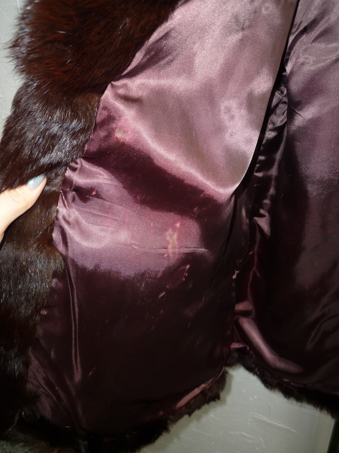 deep brown fur jacket 상품이미지8