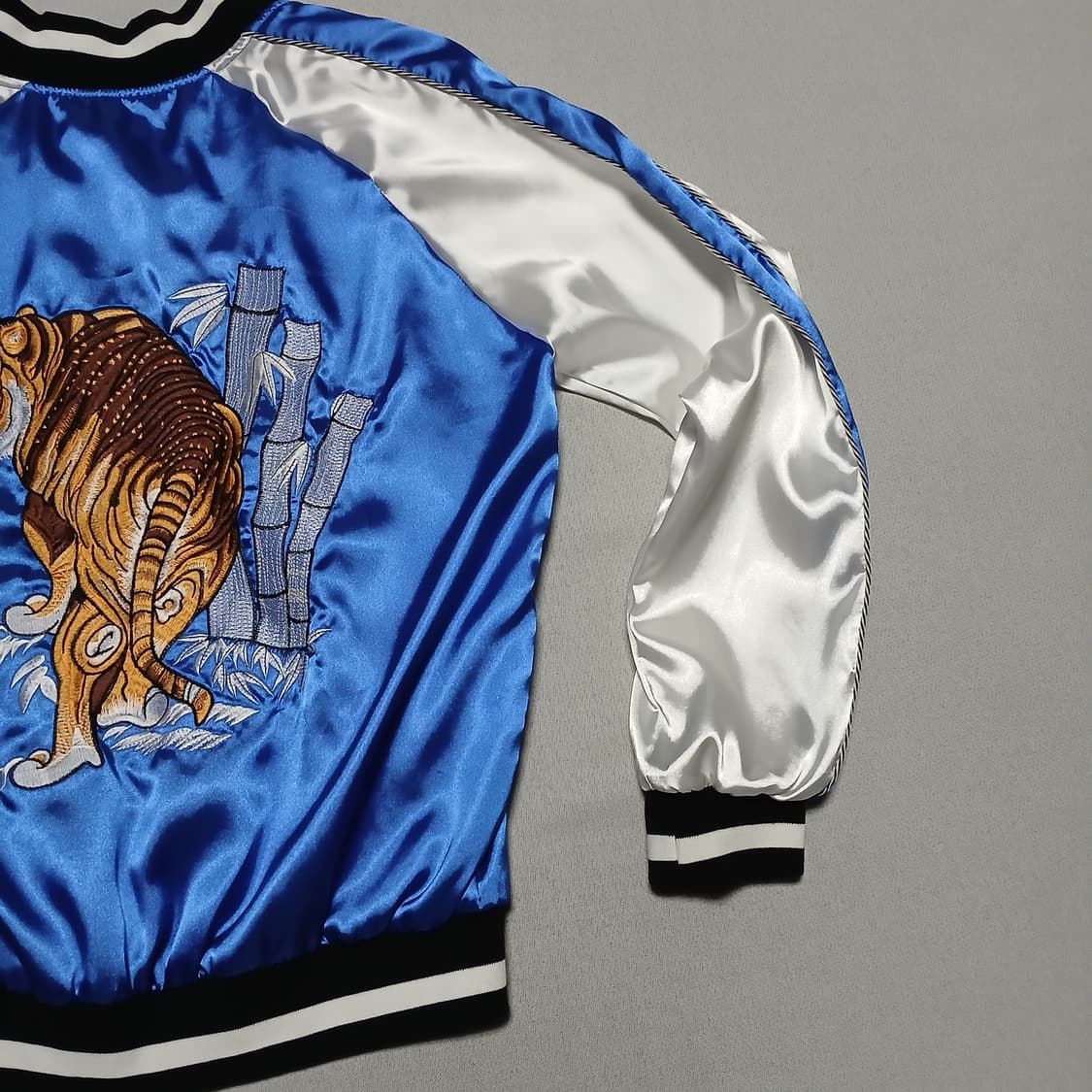 호랑이 타이거 스카잔 파랑 블루 자켓 춘추 가을 바람막이 상품이미지5