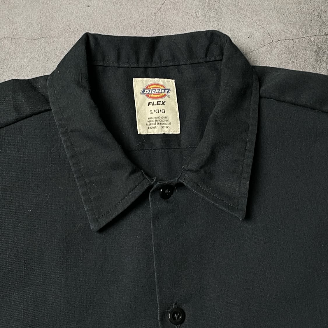 DICKIES 00s 디키즈 빈티지 블랙 플랩포켓 워크 셔츠 A01069 상품이미지2