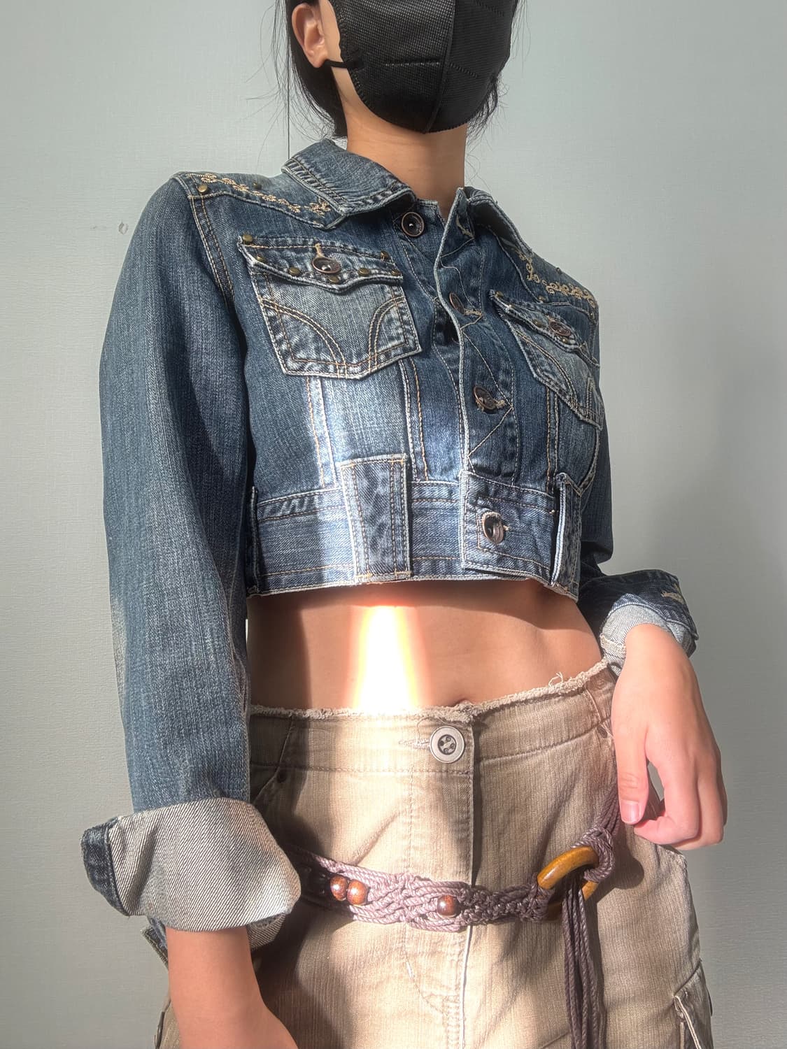 웨스턴 크롭 데님 자켓 상품이미지4