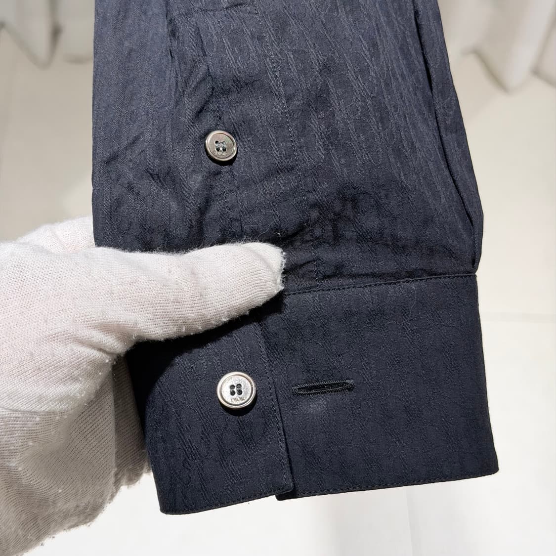 (A+/40) / 디올 오블리크 셔츠 블랙 자카드 상품이미지5