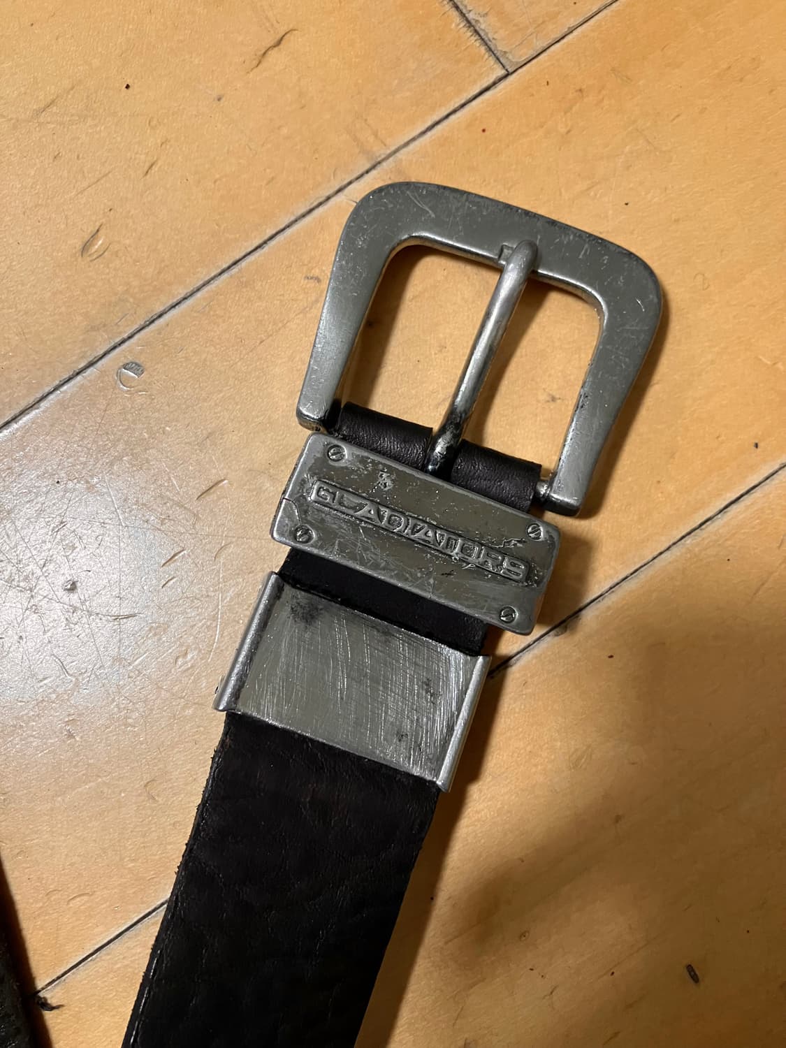 Japanese 90s 고딕 메가 스틸 러스트 버클 벨트 상품이미지3