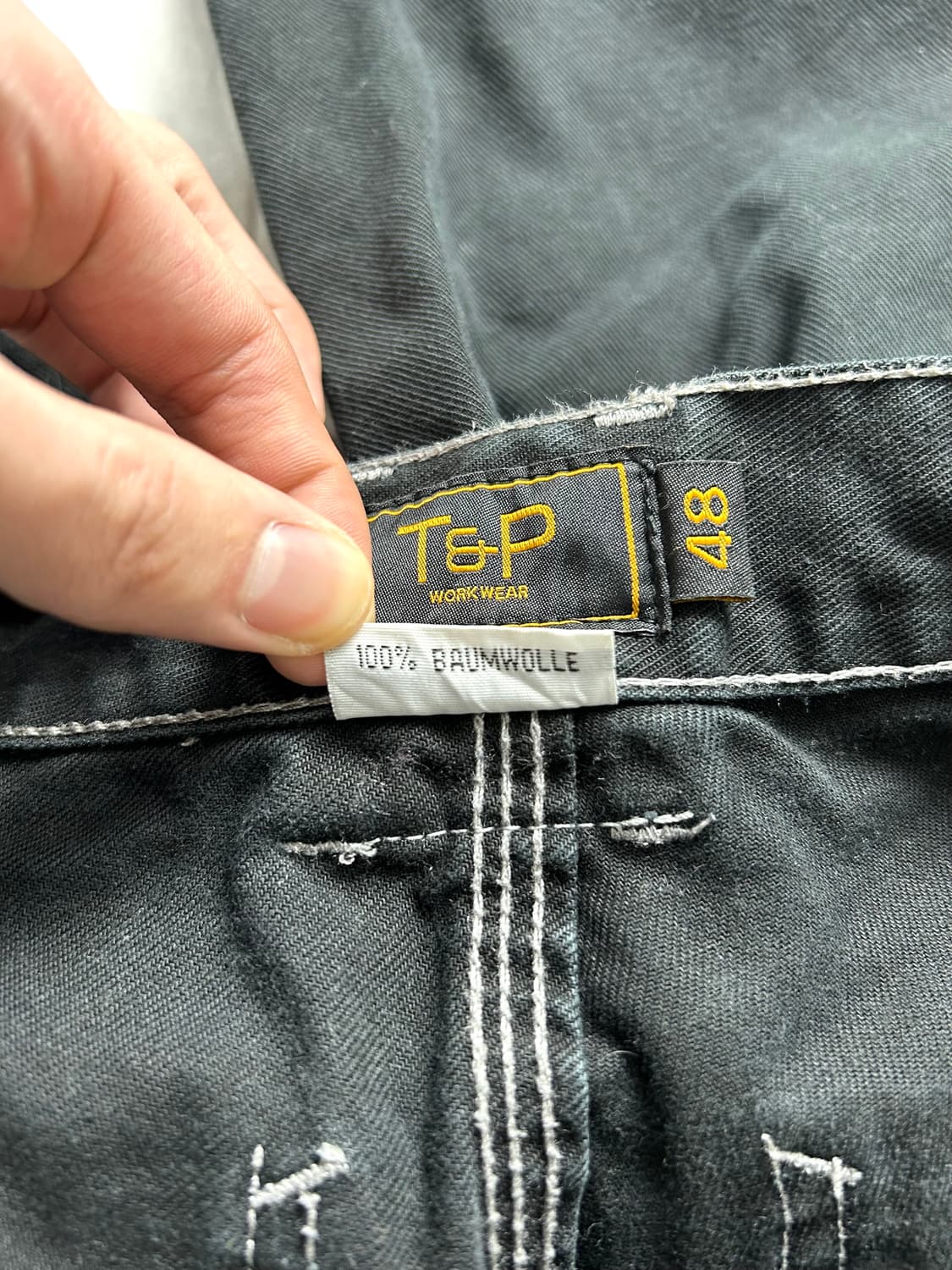 T&P Workwear 스티치 빅포켓 카고 팬츠 상품이미지5