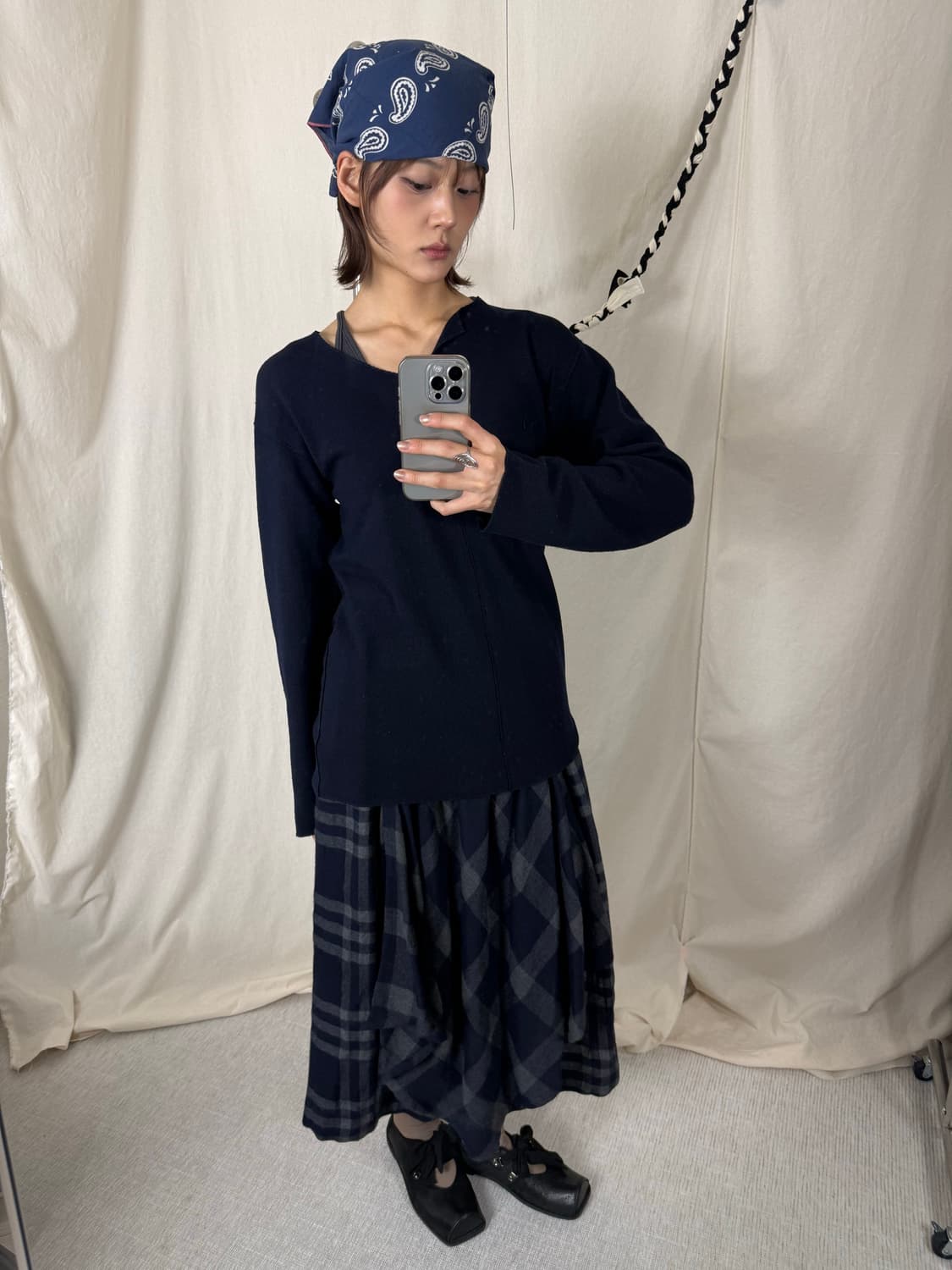 Comme des Garcons 비대칭 절개 니트 탑 상품이미지3