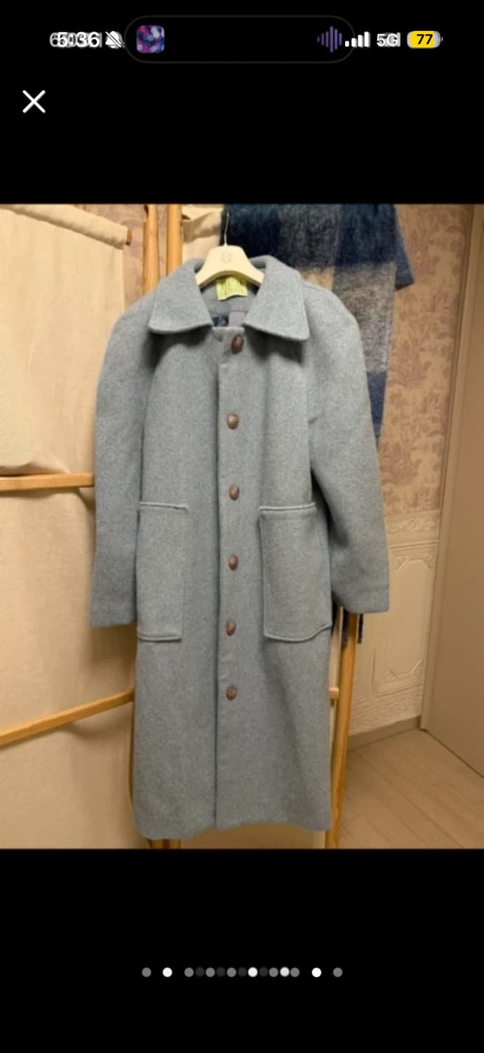 Neu adult 노이어덜트 프레클 소라 퍼프 롱코트 상품이미지7