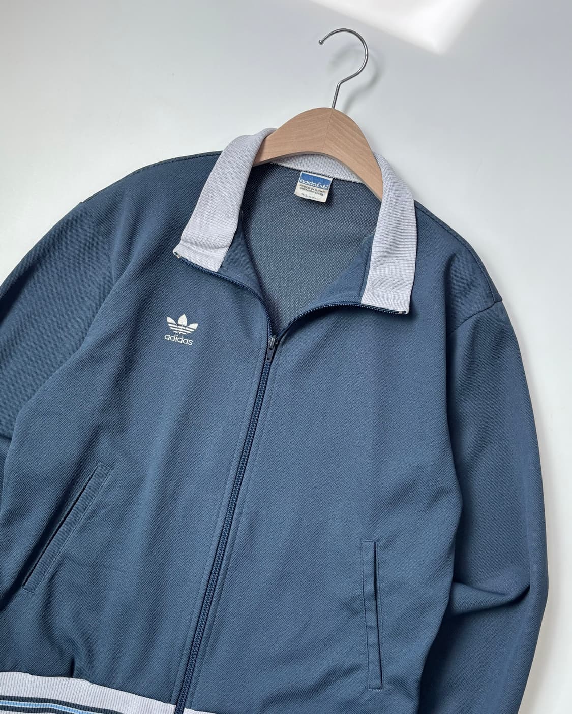 Adidas 올드아디다스 70-80s 스톤블루 서독제 트랙탑 상품이미지5