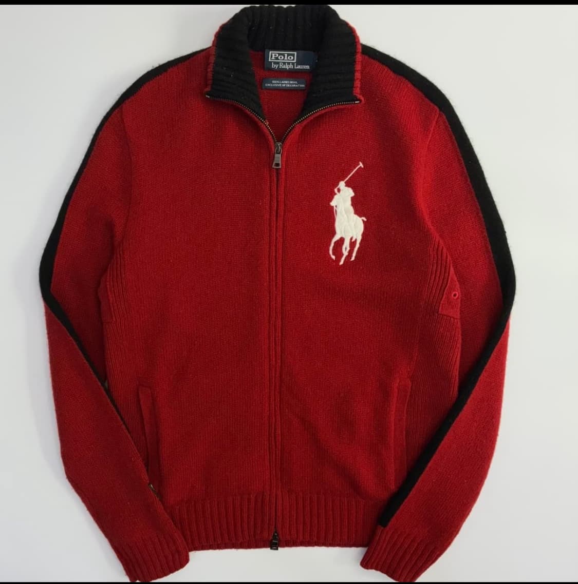 Polo 폴로 랄프로렌 빅포니 스위스 자수 코튼 니트집업 상품이미지4