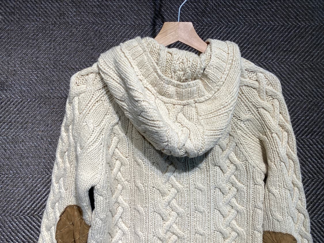 00s셰인진스 케이블 니트집업 상품이미지8