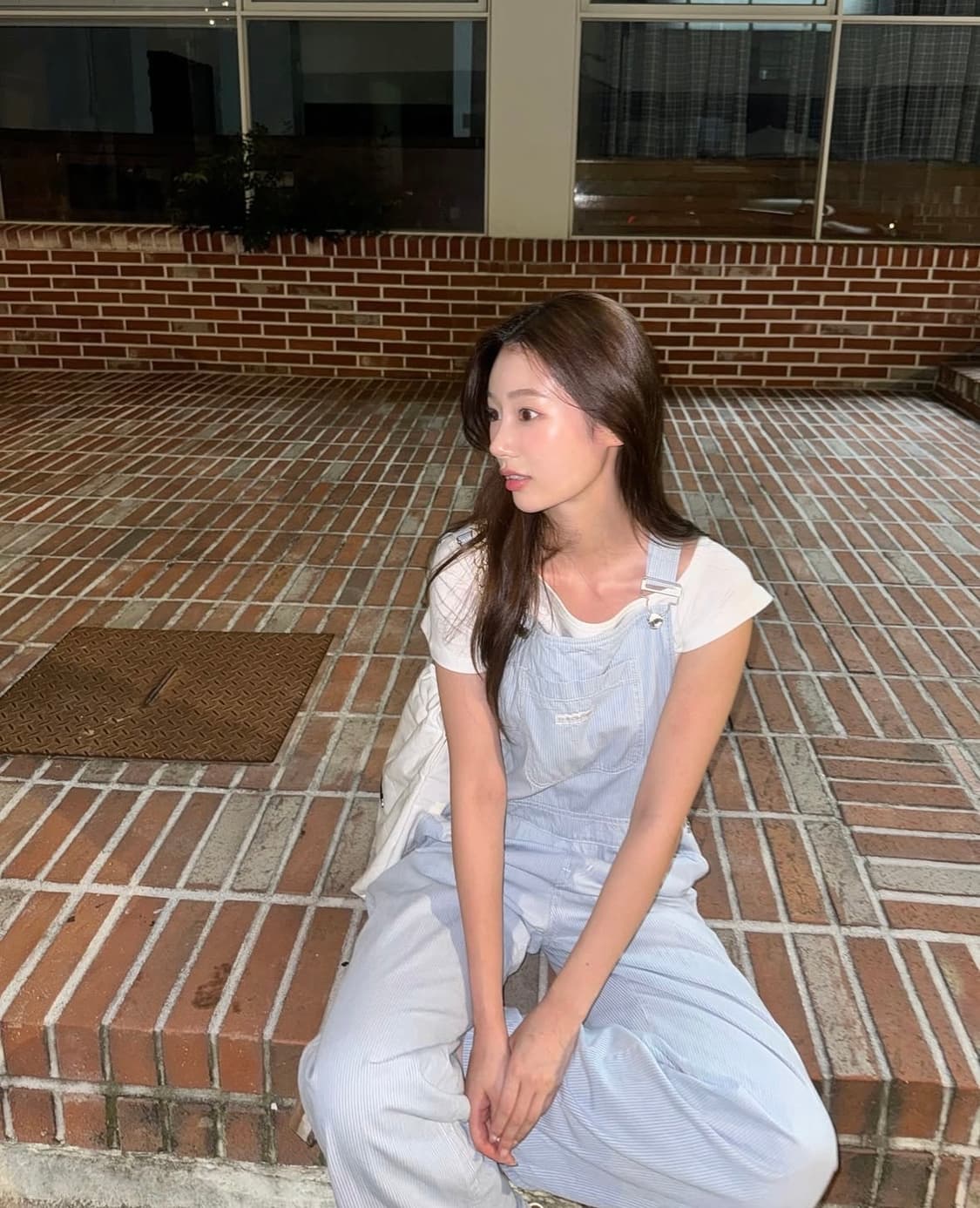 더오유 썸머 데님 오버롤 스트라이프 상품이미지3
