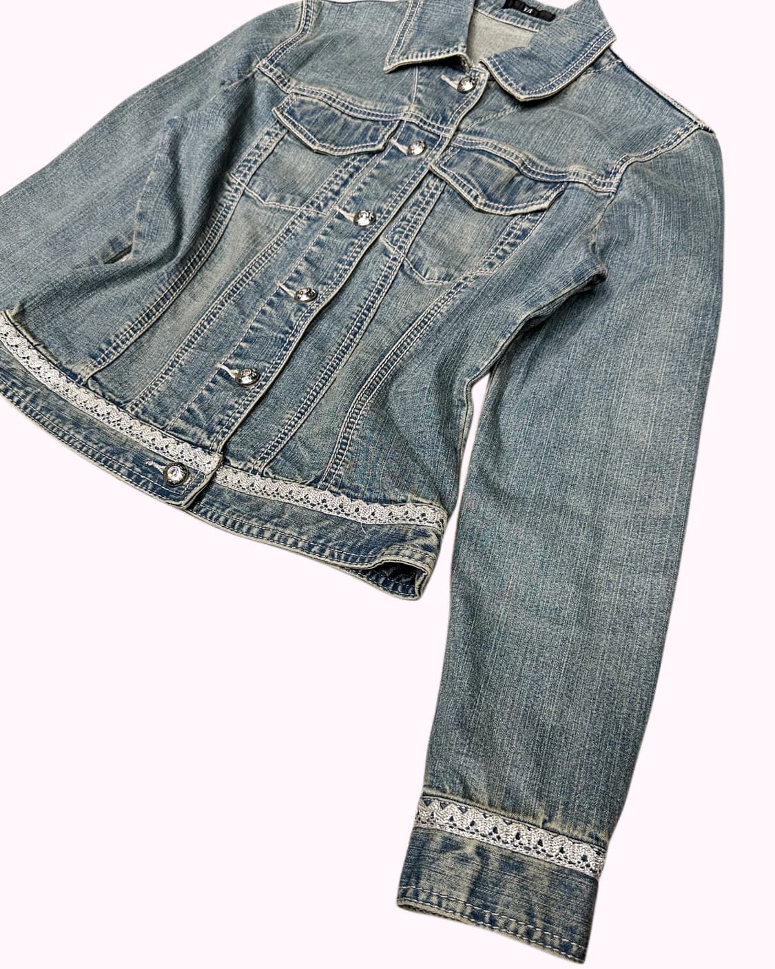 tiara cubic button denim jacket 상품이미지4