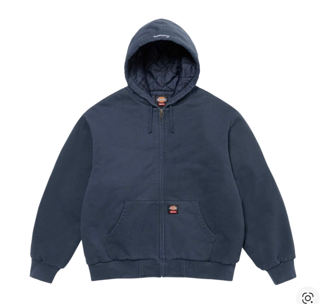 슈프림 x 디키즈 퀼티드 라인드 집업 후드 (M, 100) 상품이미지1