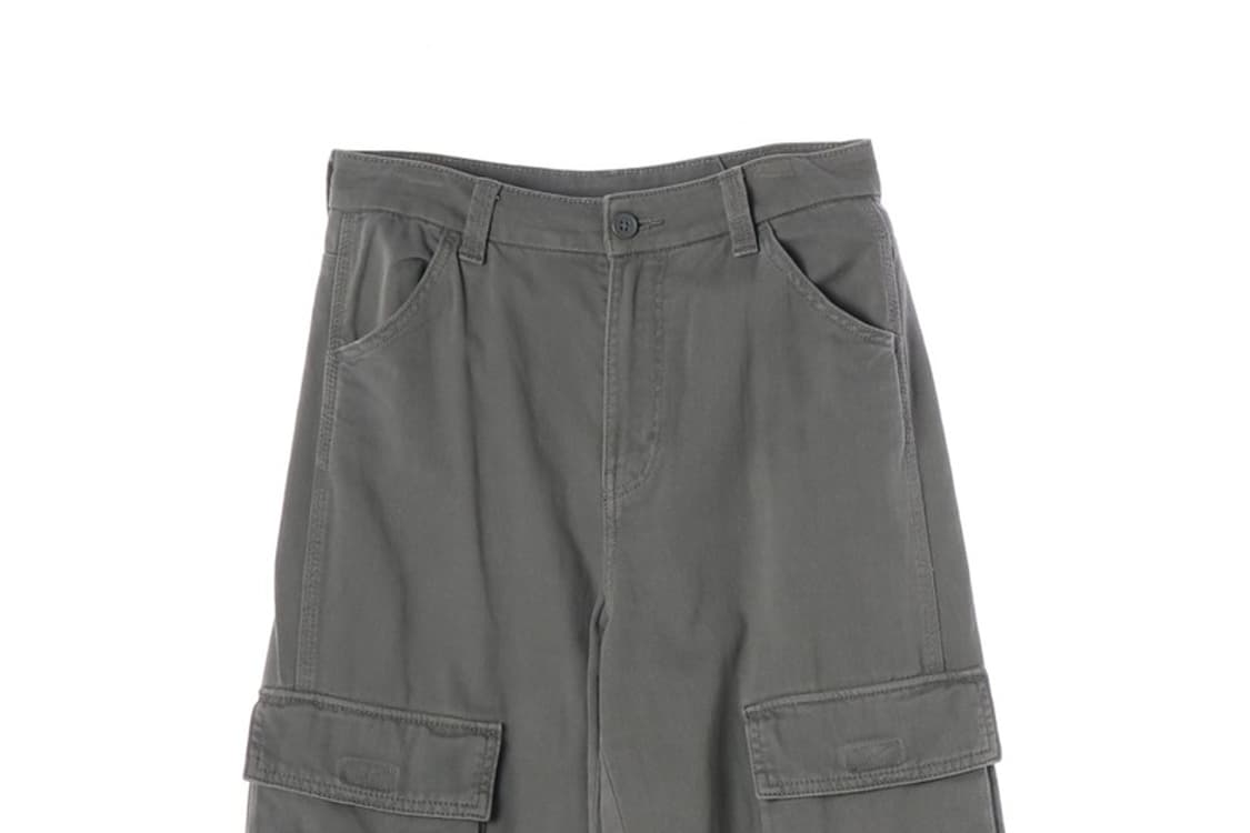 H&M DIVIDED 그레이 와이드 카고팬츠 상품이미지3