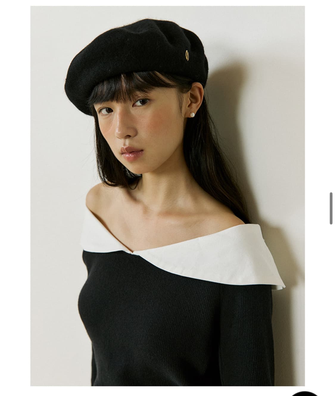 루시르주 Sailor Collar Sleeve (black) 니트 상품이미지1