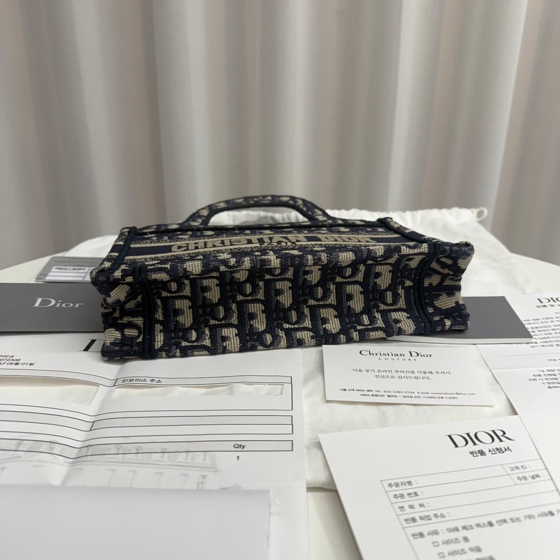 [정품] 디올 오블리크 북토트백 미니 상품이미지6