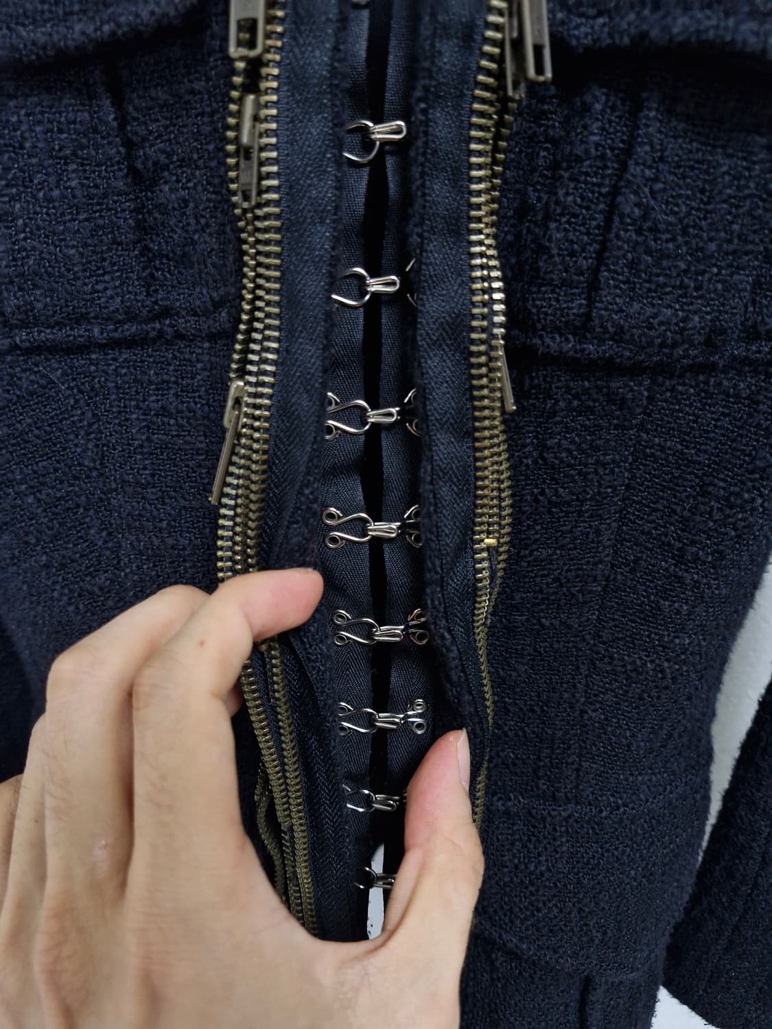 [34] 발망 SS10 멀티 지퍼 트위드 자켓 상품이미지7