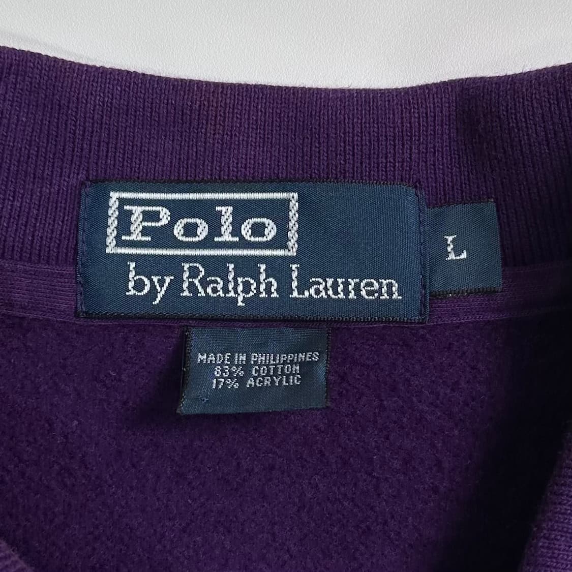 폴로 랄프로렌 퍼플 스웻 럭비 셔츠 상품이미지7