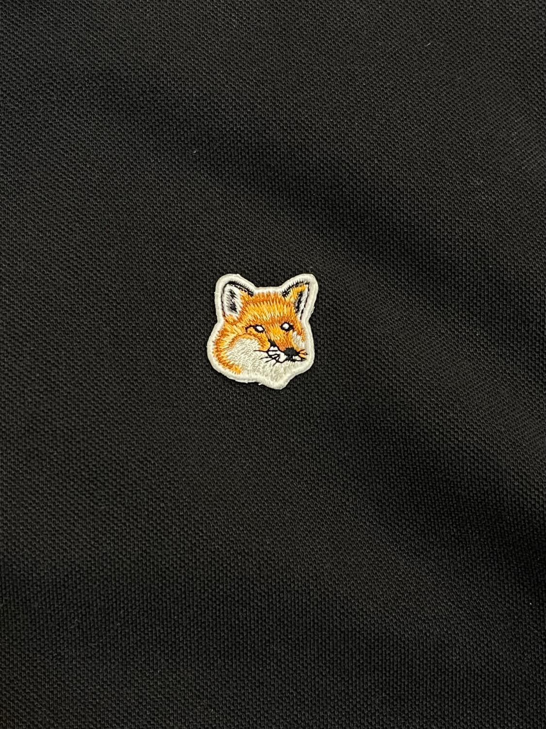 메종키츠네 카라 반팔티 블랙 XL #csz3354 상품이미지5